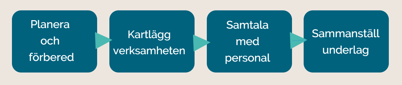 Modell som beskriver processen för att identifiera korrutpionsrisker