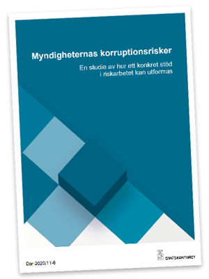 Omslag på rapport om myndigheternas korruptionsrisker